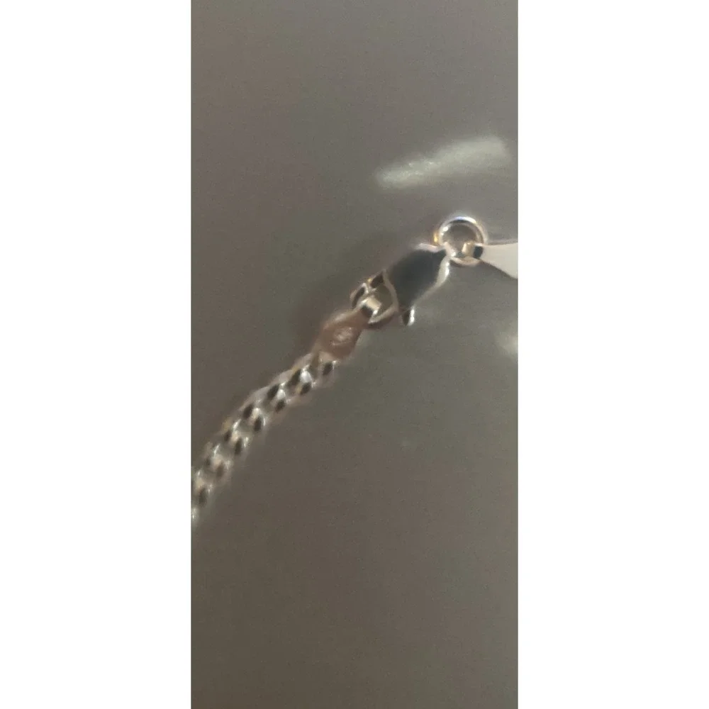 925 Sterling Silver 20 Inch Curb Link Chain Necklace Italy AG-CL20